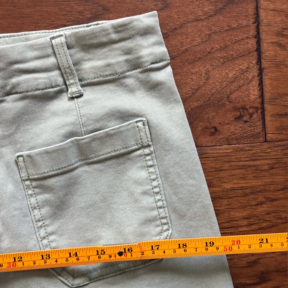 LC Lauren Conrad Wide-Leg Capri Pants Green 12P - Picture 5 of 13